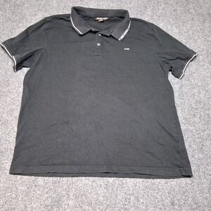 Michael Kors Polo Shirt Men Black size M pre-owned excellent‎ condition